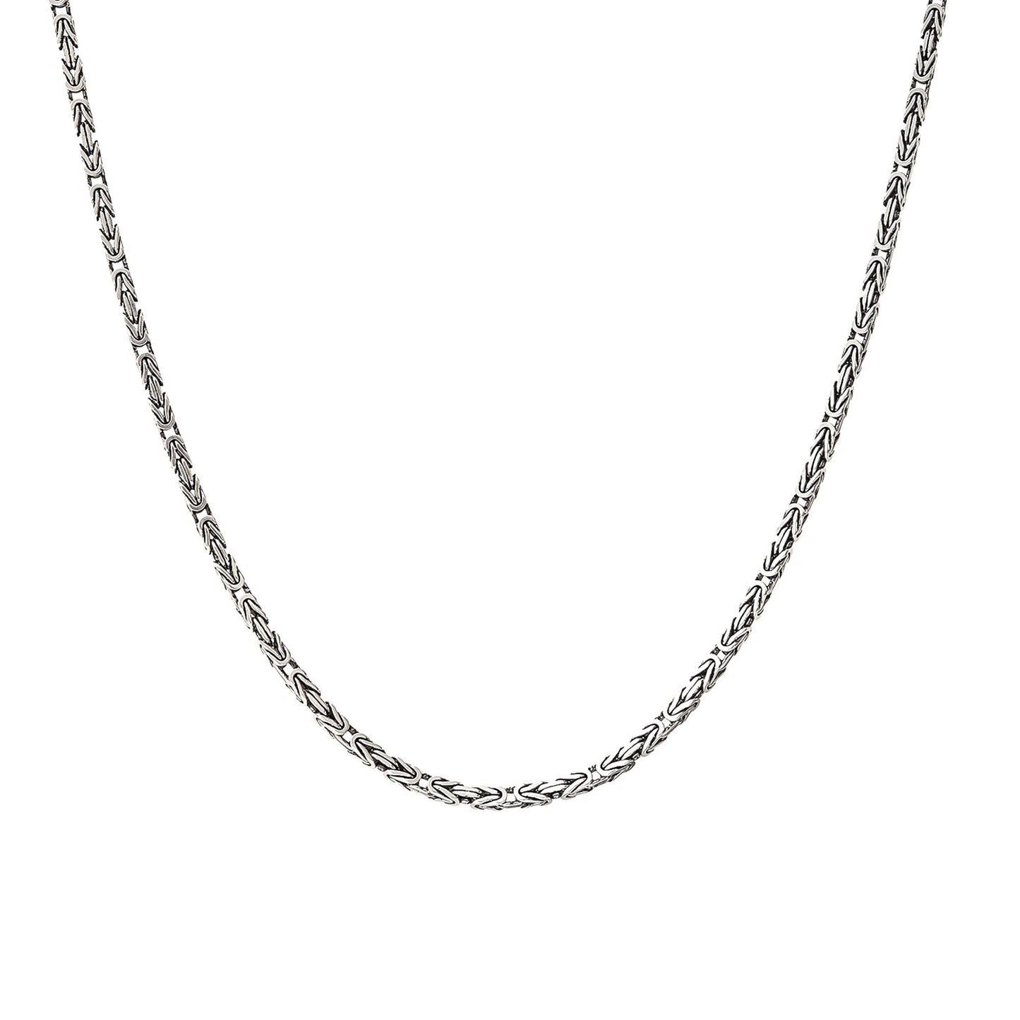 925 Sterling Silver Chain Necklace | Rope, Tondo, Square King, Spiga Styles for Men Women | Minimalist Jewelry, Chain for Charm Pendant