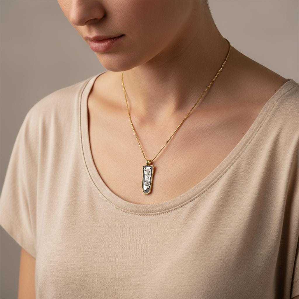 Endless Story Quote Necklace, Minimalist Charm Pendant, Gold Plated Sterling Silver, Gift for Him or Her, Anniversary Daily Handmade Jewelry