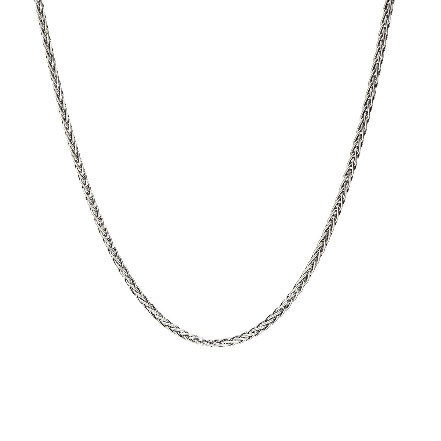 925 Sterling Silver Chain Necklace | Rope, Tondo, Square King, Spiga Styles for Men Women | Minimalist Jewelry, Chain for Charm Pendant