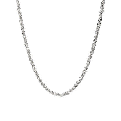 925 Sterling Silver Chain Necklace | Rope, Tondo, Square King, Spiga Styles for Men Women | Minimalist Jewelry, Chain for Charm Pendant