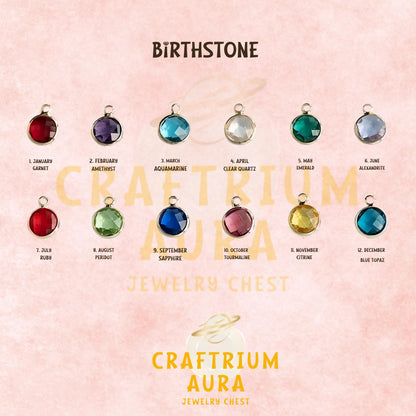 Row Birthstone Cross Necklace, Personalized Family Charm, Multiple Children 925 Silver Gold Plated, Minimalist Mom Gift, Christmas Gift