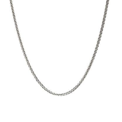 925 Sterling Silver Chain Necklace, Rope Spiga Tondo Styles, Unisex Minimalist Jewelry for Pendant, Personalized Gift, Christmas Gift