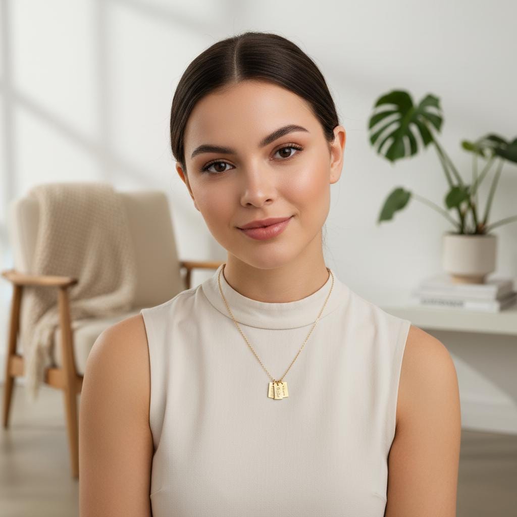 Personalized Custom Name Necklace, 14K Gold Plated Jewelry, Engraved Multiple Names, Unique Gift for Mom, Mother’s Day, Kids Names Necklace