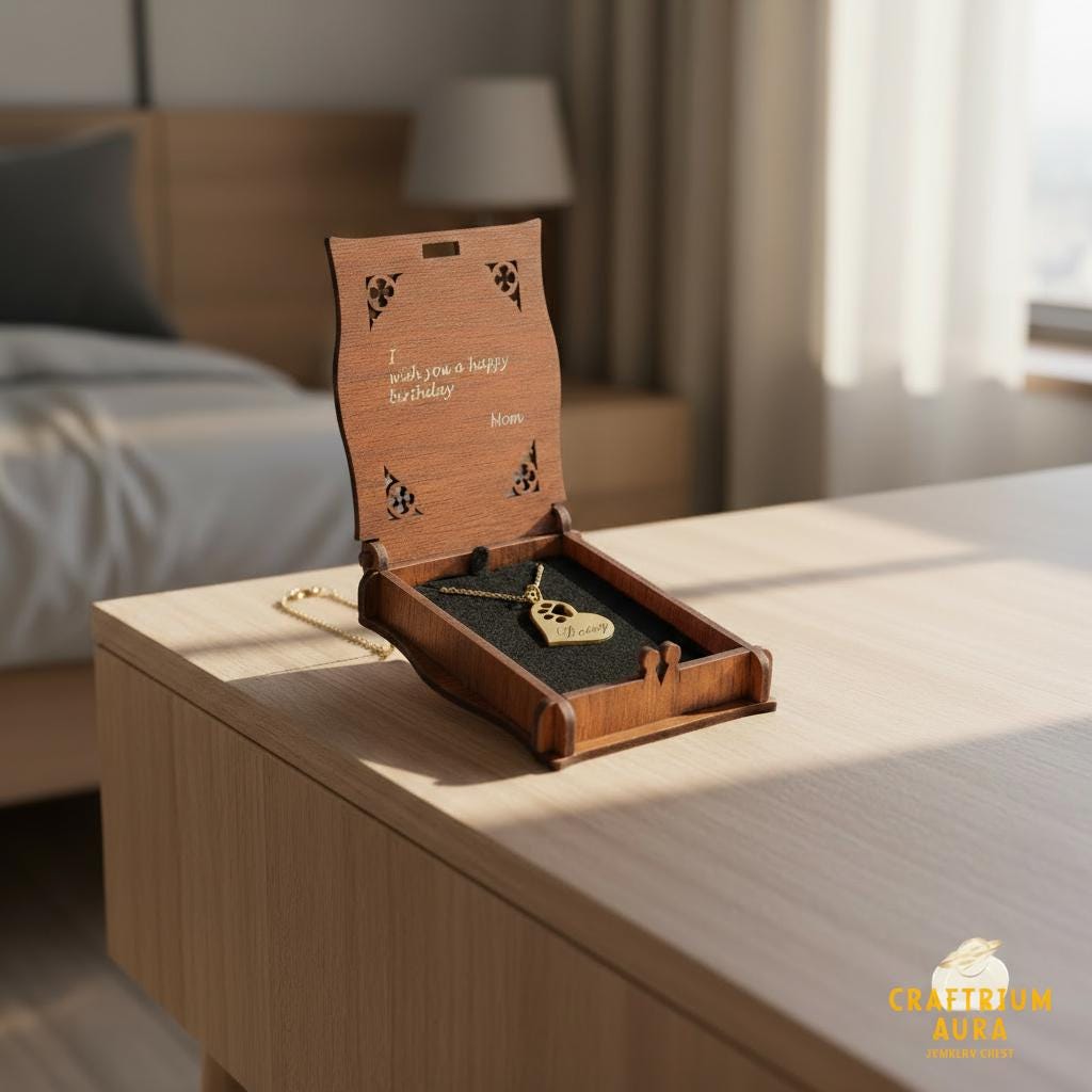 Paw Side Heart Necklace, Dainty 925 Silver Gold Plated, Minimalist Pet Lover Gift, Custom Length Jewelry, Dog Mom Christmas Gift for Her