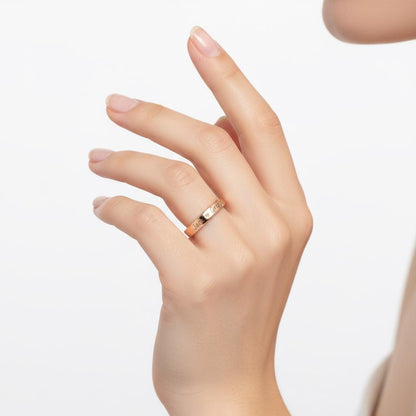 Custom Engraved Names Ring, Dainty 925 Silver Gold Plated Promise Ring, Personalized Minimalist Stackable Band, Christmas Gift for Her